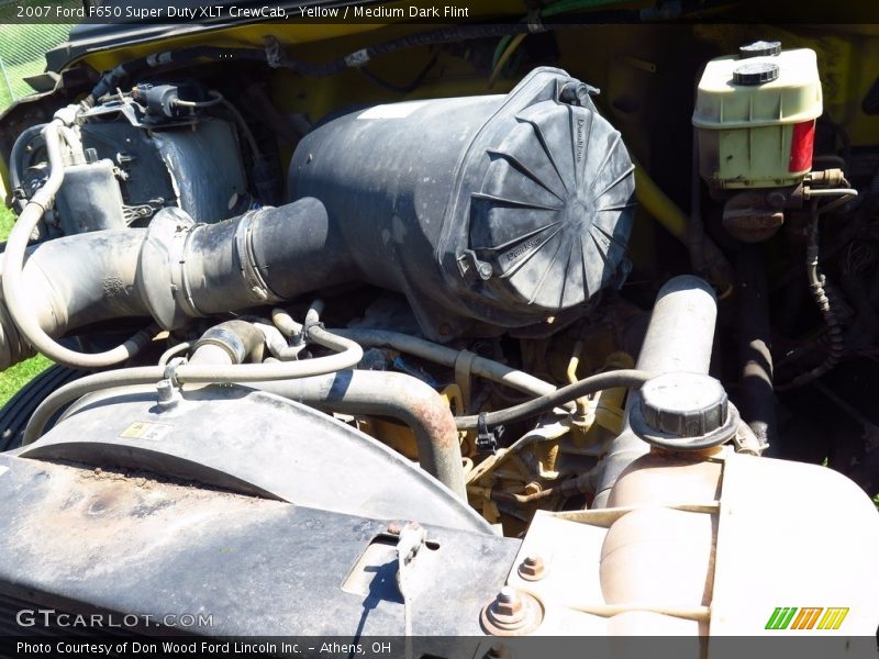 Yellow / Medium Dark Flint 2007 Ford F650 Super Duty XLT CrewCab