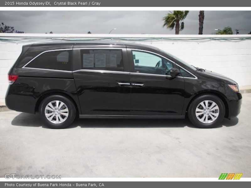 Crystal Black Pearl / Gray 2015 Honda Odyssey EX