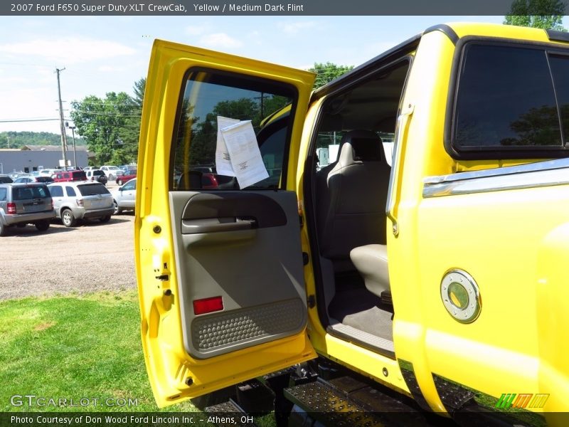 Yellow / Medium Dark Flint 2007 Ford F650 Super Duty XLT CrewCab