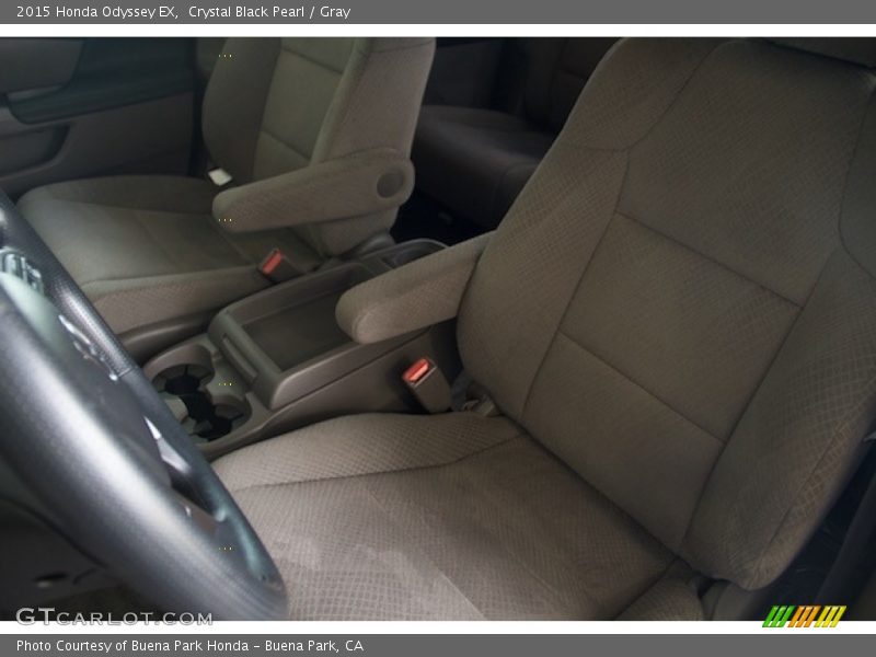 Crystal Black Pearl / Gray 2015 Honda Odyssey EX