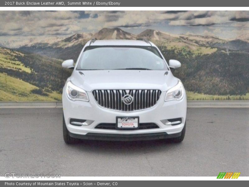 Summit White / Ebony/Ebony 2017 Buick Enclave Leather AWD