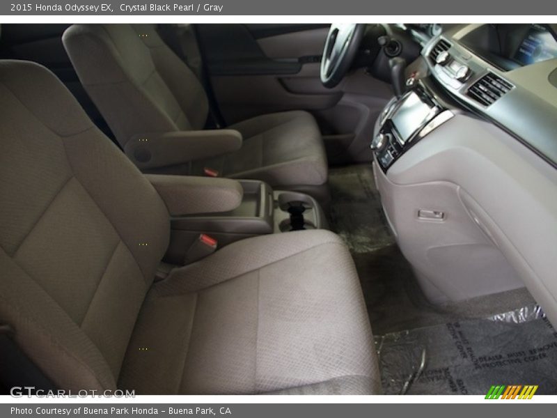 Crystal Black Pearl / Gray 2015 Honda Odyssey EX