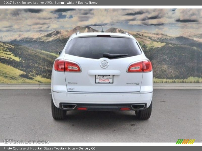 Summit White / Ebony/Ebony 2017 Buick Enclave Leather AWD
