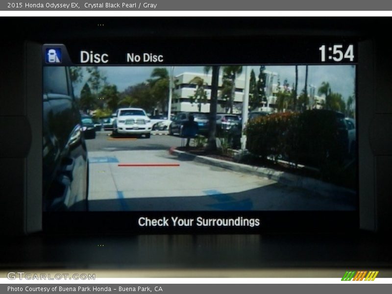 Crystal Black Pearl / Gray 2015 Honda Odyssey EX