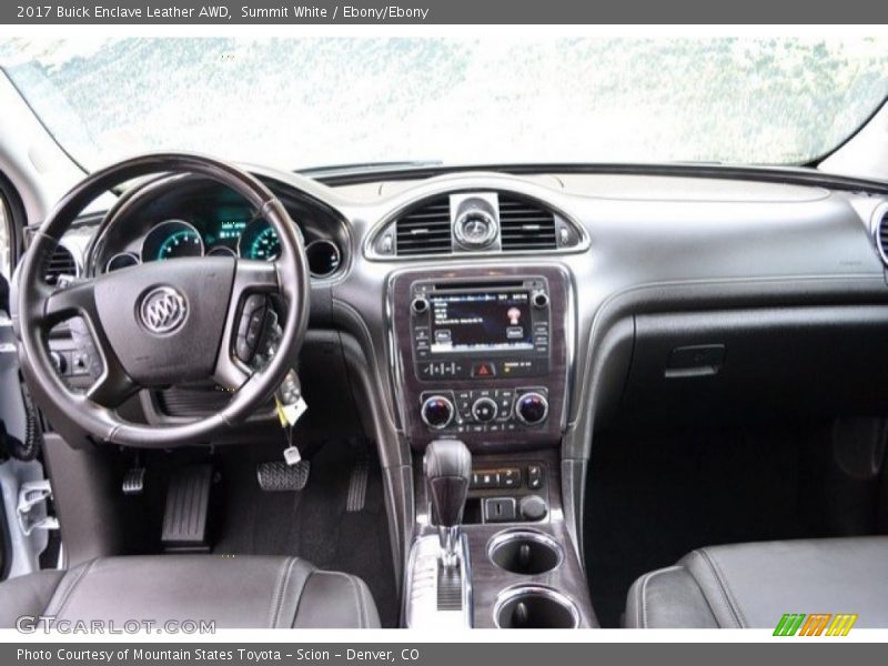 Summit White / Ebony/Ebony 2017 Buick Enclave Leather AWD