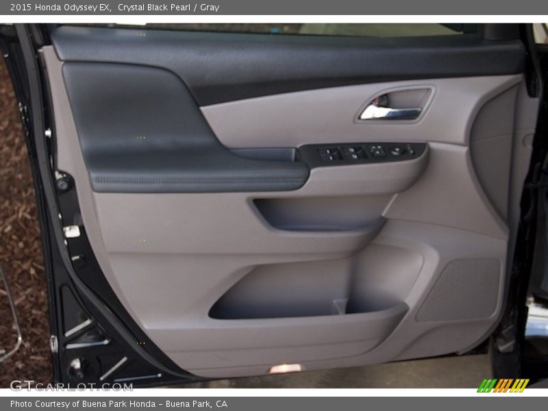 Crystal Black Pearl / Gray 2015 Honda Odyssey EX