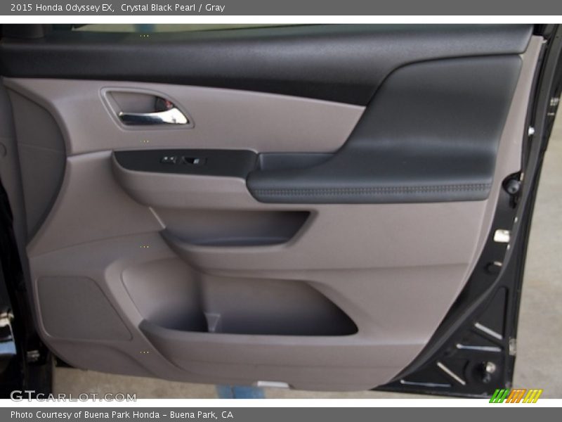 Crystal Black Pearl / Gray 2015 Honda Odyssey EX