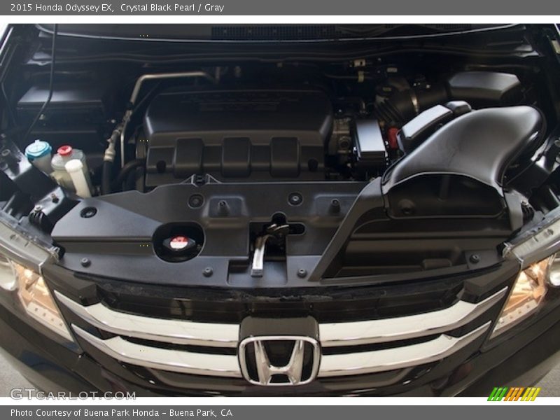 Crystal Black Pearl / Gray 2015 Honda Odyssey EX