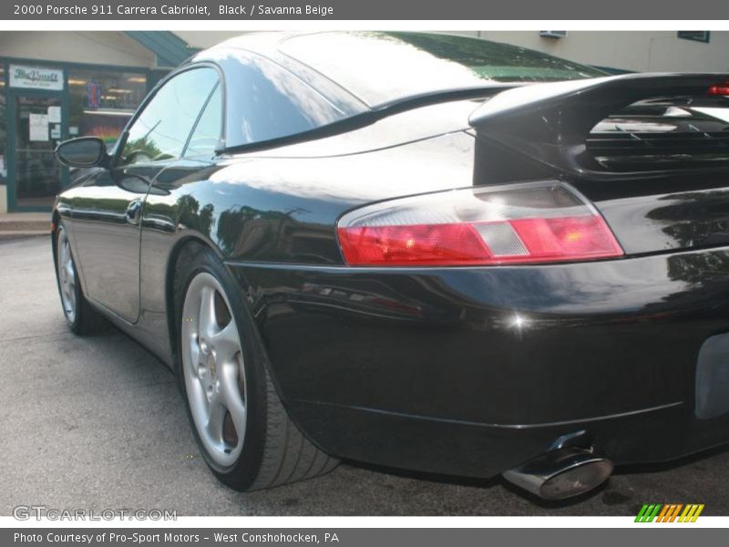 Black / Savanna Beige 2000 Porsche 911 Carrera Cabriolet