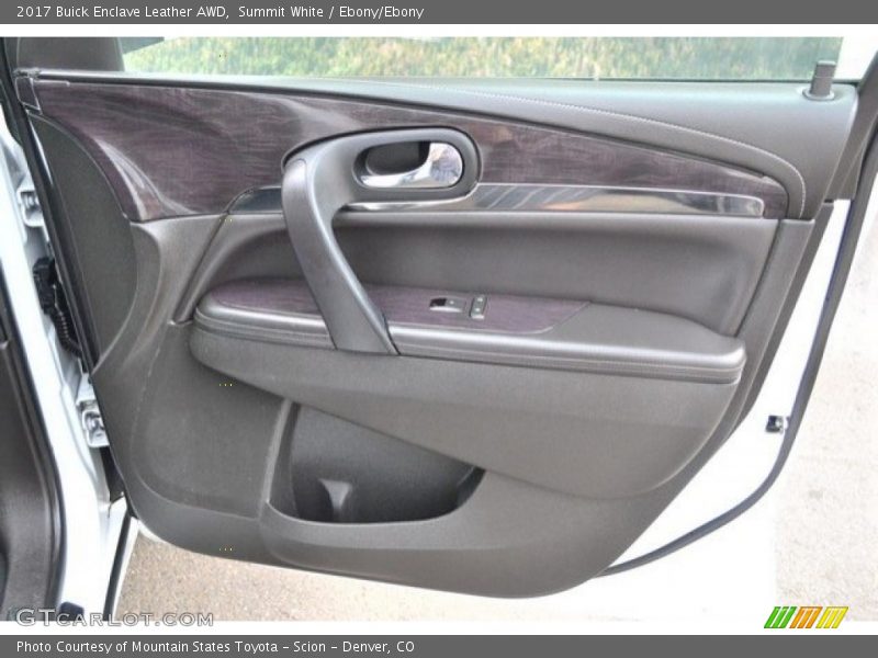 Summit White / Ebony/Ebony 2017 Buick Enclave Leather AWD