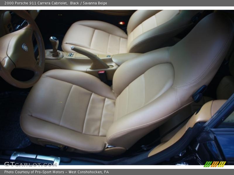 Black / Savanna Beige 2000 Porsche 911 Carrera Cabriolet