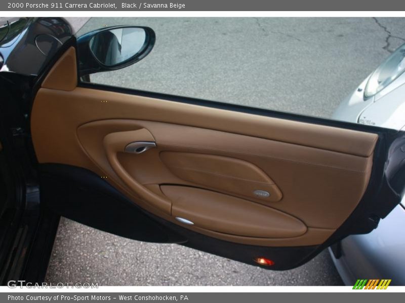 Black / Savanna Beige 2000 Porsche 911 Carrera Cabriolet