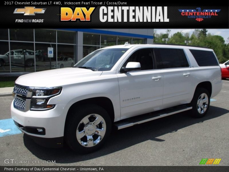 Iridescent Pearl Tricoat / Cocoa/Dune 2017 Chevrolet Suburban LT 4WD