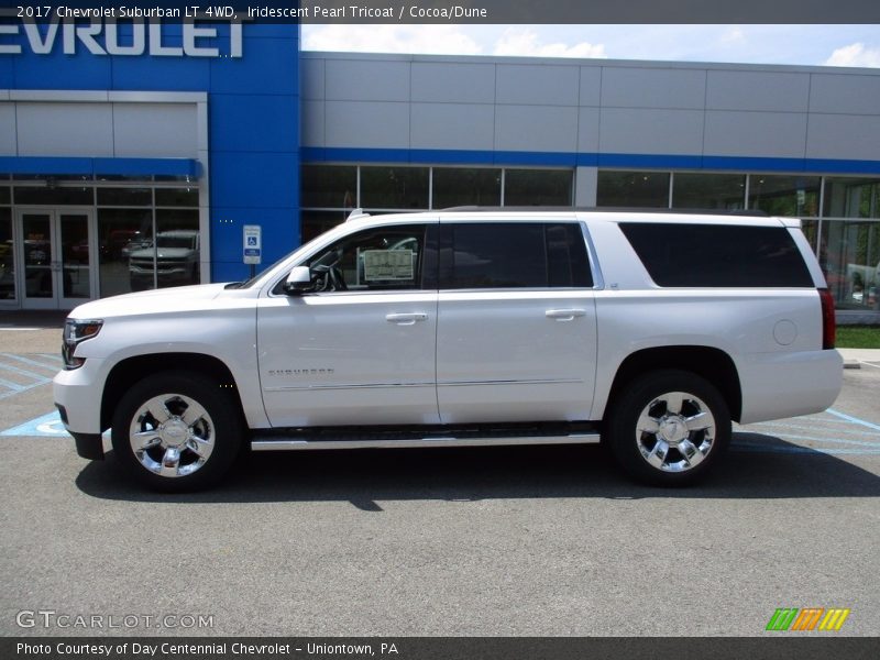 Iridescent Pearl Tricoat / Cocoa/Dune 2017 Chevrolet Suburban LT 4WD