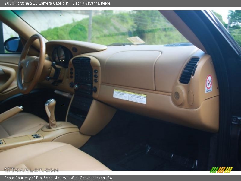 Black / Savanna Beige 2000 Porsche 911 Carrera Cabriolet