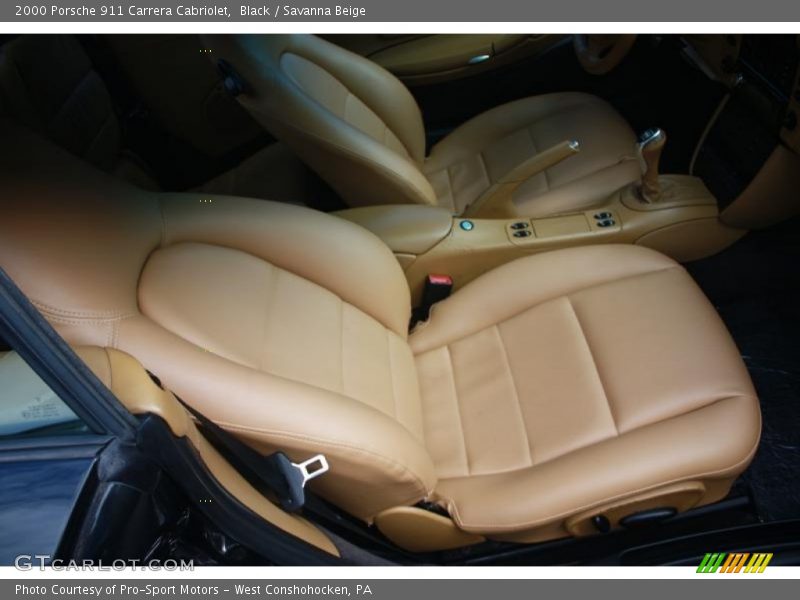 Black / Savanna Beige 2000 Porsche 911 Carrera Cabriolet