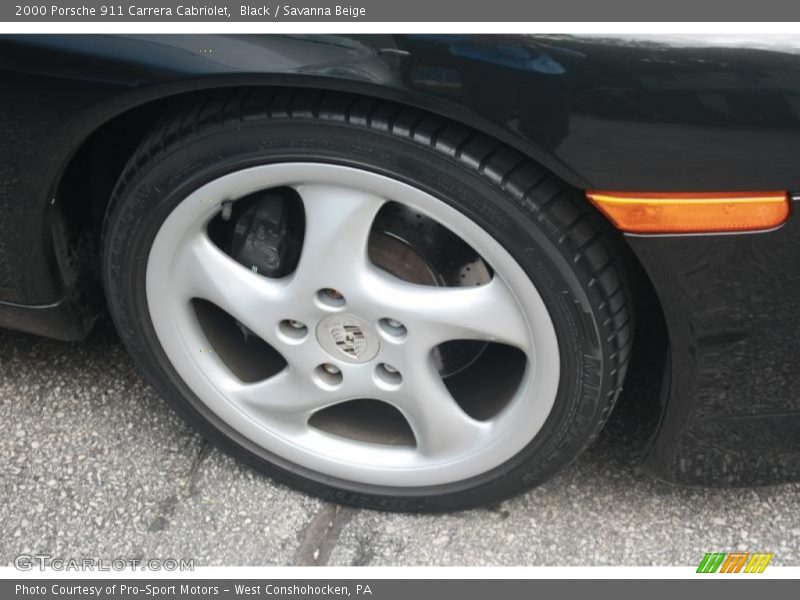 Black / Savanna Beige 2000 Porsche 911 Carrera Cabriolet