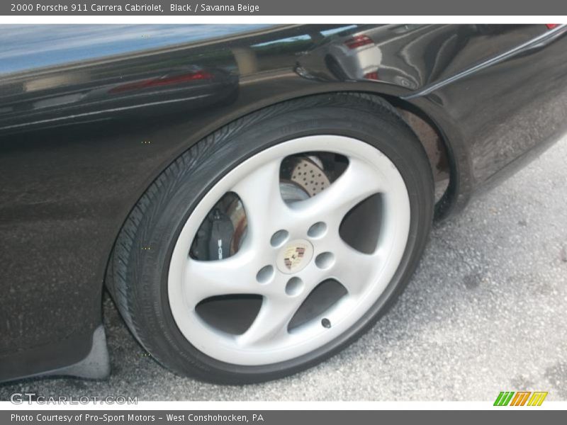 Black / Savanna Beige 2000 Porsche 911 Carrera Cabriolet