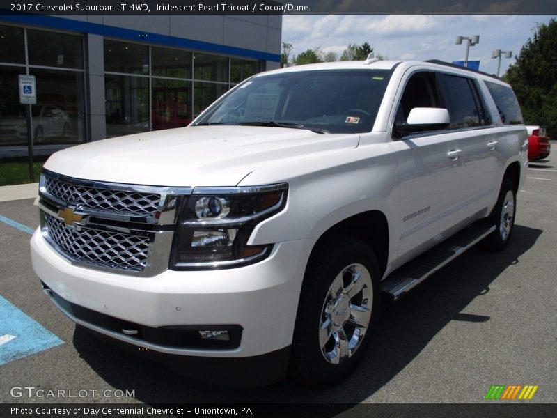 Iridescent Pearl Tricoat / Cocoa/Dune 2017 Chevrolet Suburban LT 4WD