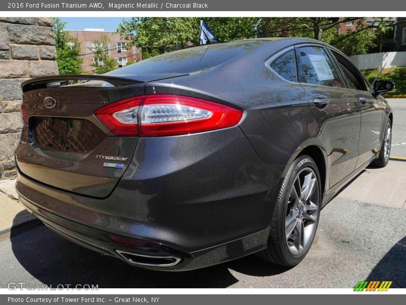 Magnetic Metallic / Charcoal Black 2016 Ford Fusion Titanium AWD