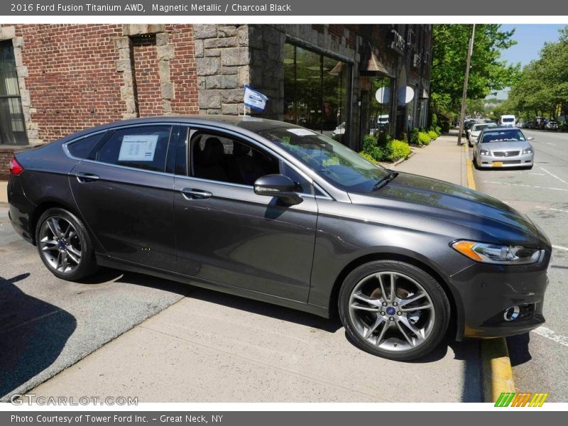 Magnetic Metallic / Charcoal Black 2016 Ford Fusion Titanium AWD