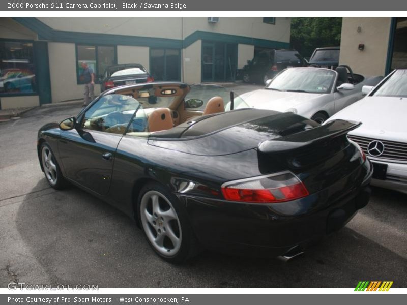Black / Savanna Beige 2000 Porsche 911 Carrera Cabriolet