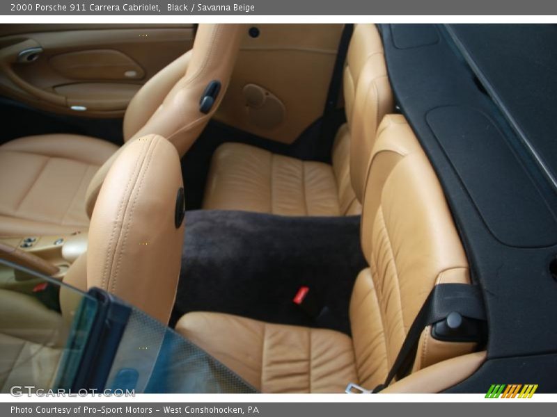 Black / Savanna Beige 2000 Porsche 911 Carrera Cabriolet