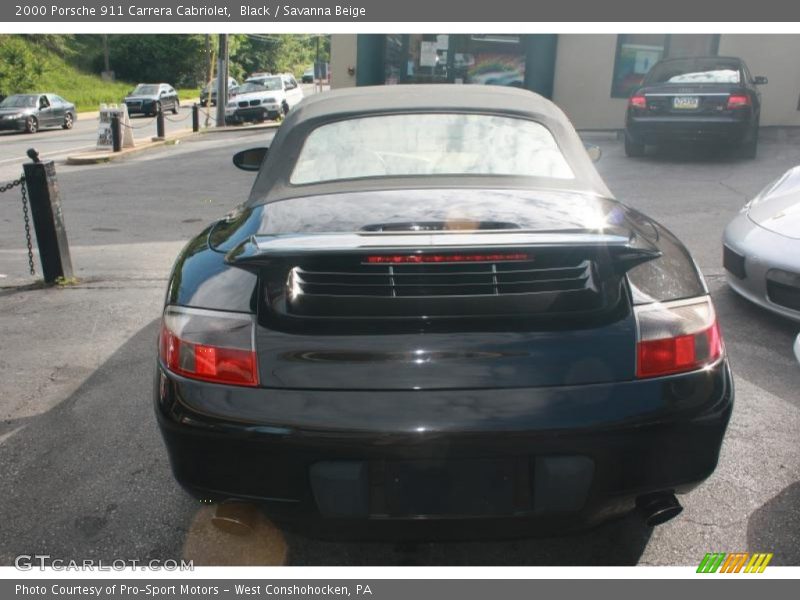 Black / Savanna Beige 2000 Porsche 911 Carrera Cabriolet