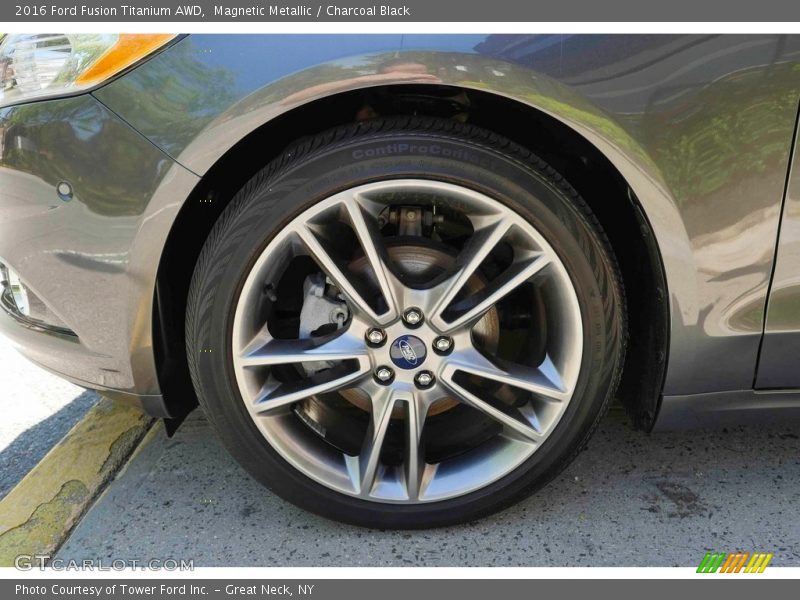 Magnetic Metallic / Charcoal Black 2016 Ford Fusion Titanium AWD