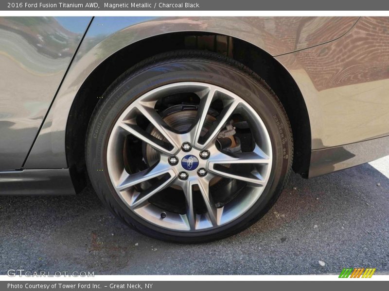 Magnetic Metallic / Charcoal Black 2016 Ford Fusion Titanium AWD