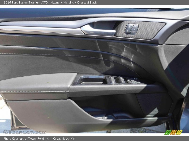 Magnetic Metallic / Charcoal Black 2016 Ford Fusion Titanium AWD