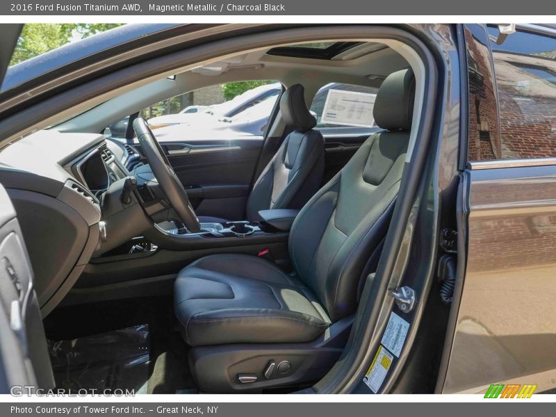 Magnetic Metallic / Charcoal Black 2016 Ford Fusion Titanium AWD