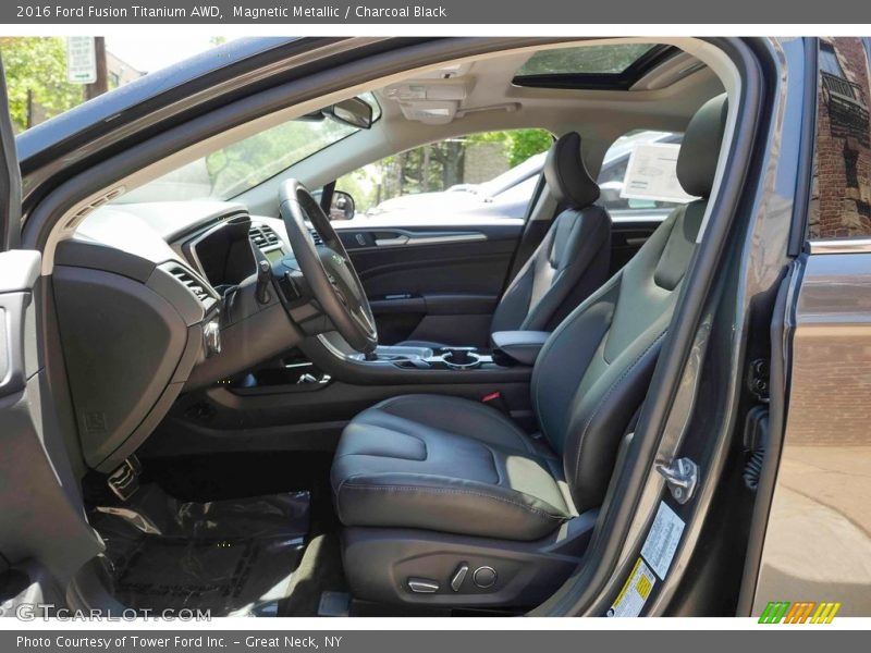 Magnetic Metallic / Charcoal Black 2016 Ford Fusion Titanium AWD