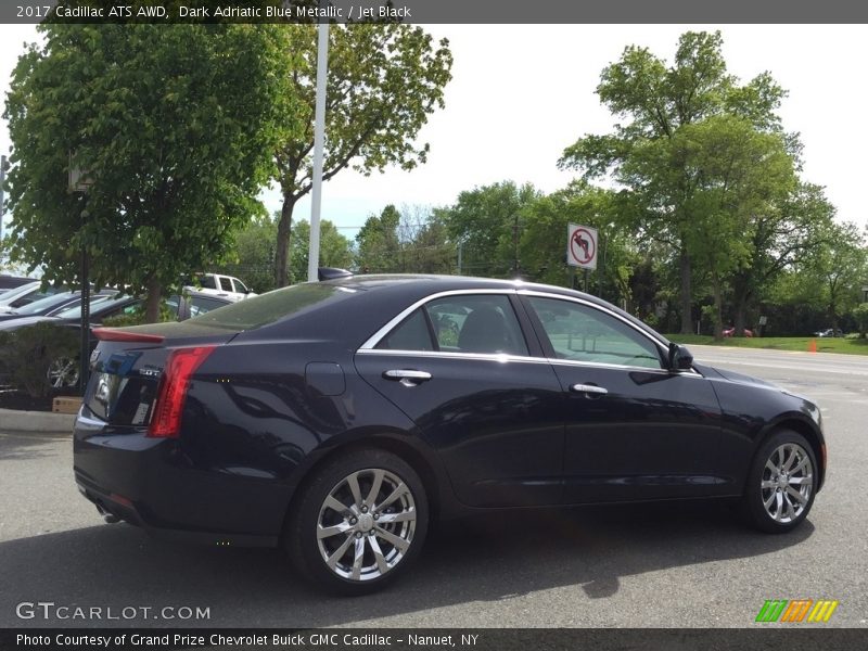 Dark Adriatic Blue Metallic / Jet Black 2017 Cadillac ATS AWD