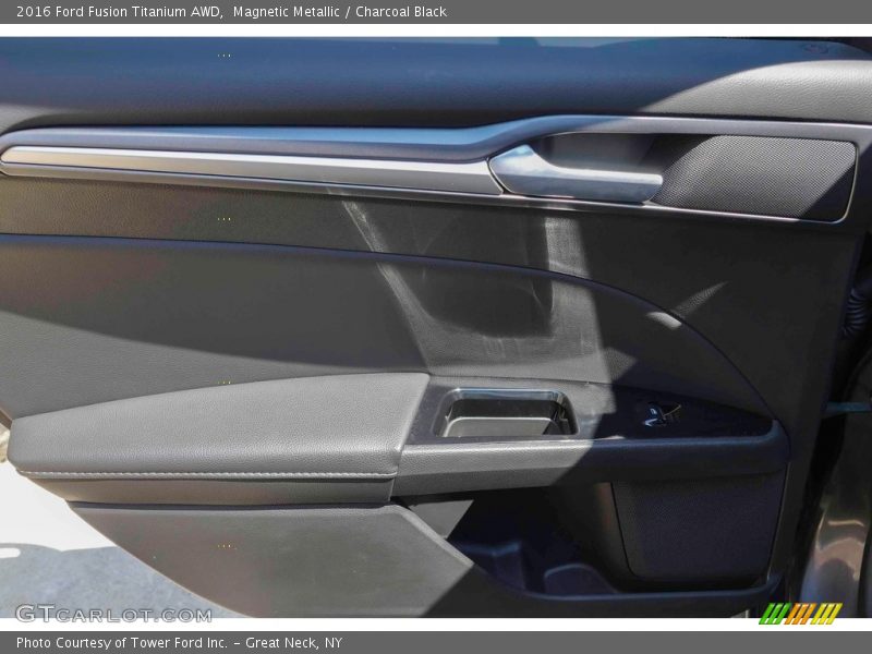 Magnetic Metallic / Charcoal Black 2016 Ford Fusion Titanium AWD