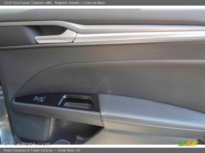 Magnetic Metallic / Charcoal Black 2016 Ford Fusion Titanium AWD