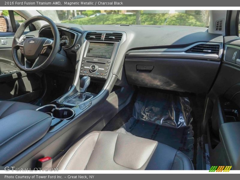 Magnetic Metallic / Charcoal Black 2016 Ford Fusion Titanium AWD