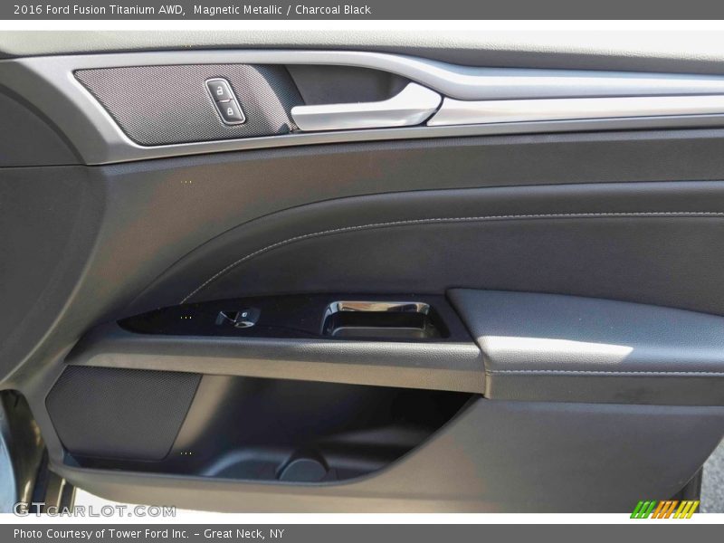Magnetic Metallic / Charcoal Black 2016 Ford Fusion Titanium AWD