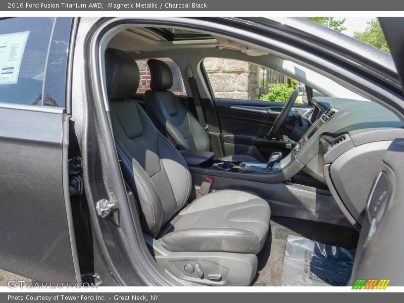 Magnetic Metallic / Charcoal Black 2016 Ford Fusion Titanium AWD