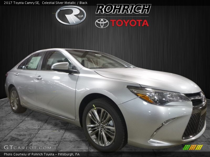 Celestial Silver Metallic / Black 2017 Toyota Camry SE
