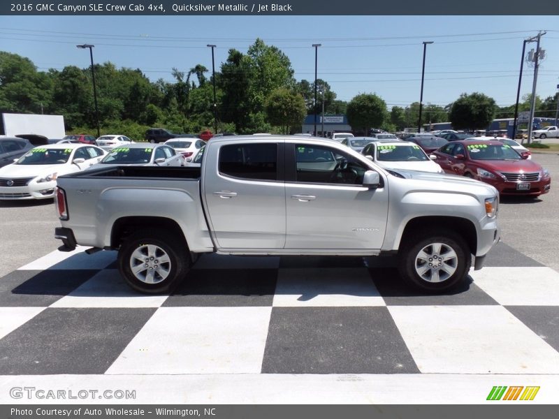 Quicksilver Metallic / Jet Black 2016 GMC Canyon SLE Crew Cab 4x4