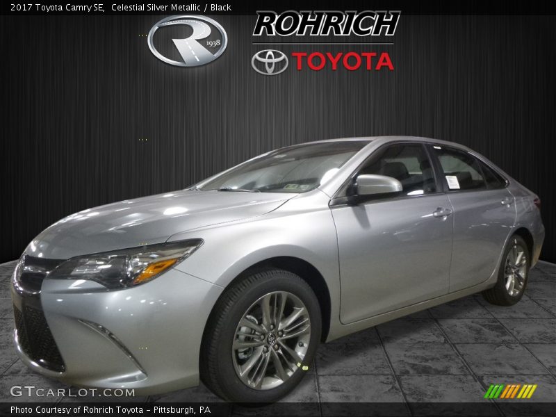 Celestial Silver Metallic / Black 2017 Toyota Camry SE