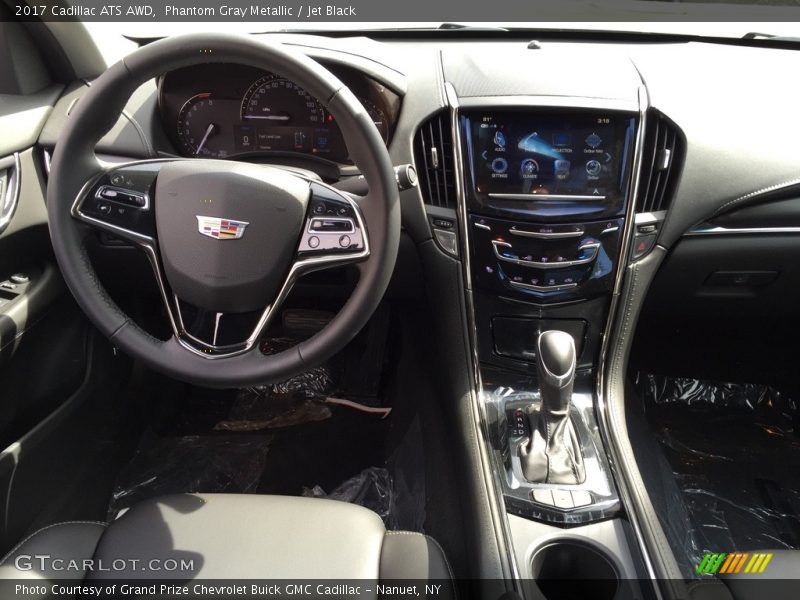 Phantom Gray Metallic / Jet Black 2017 Cadillac ATS AWD