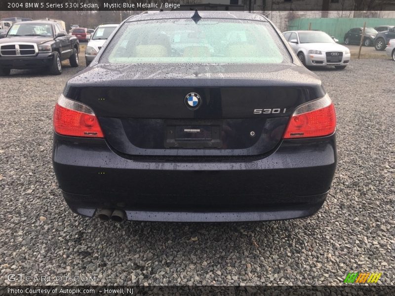 Mystic Blue Metallic / Beige 2004 BMW 5 Series 530i Sedan