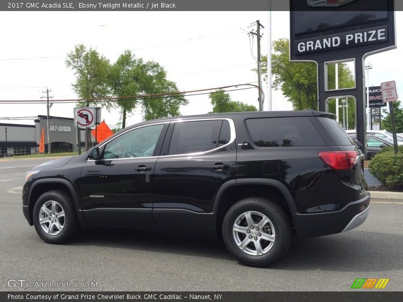 Ebony Twilight Metallic / Jet Black 2017 GMC Acadia SLE