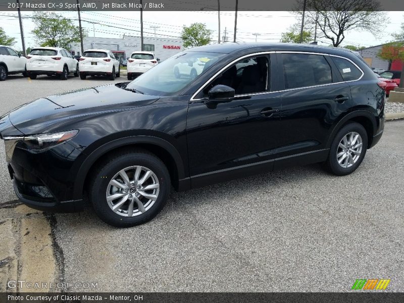 Jet Black Mica / Black 2017 Mazda CX-9 Sport AWD