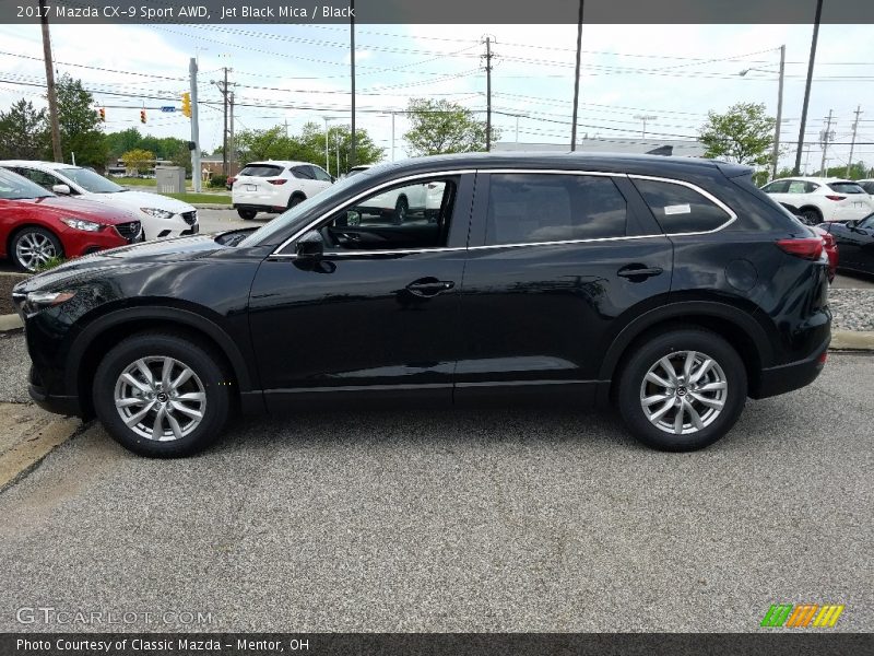 Jet Black Mica / Black 2017 Mazda CX-9 Sport AWD