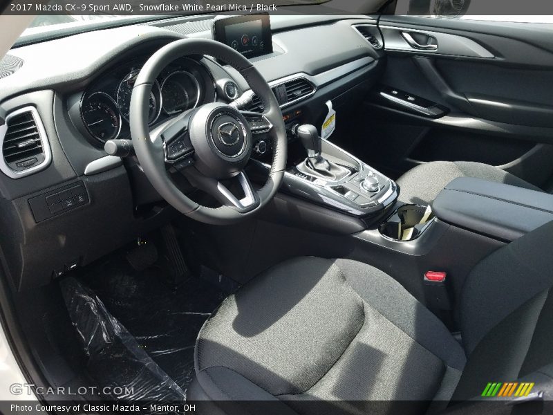Snowflake White Pearl Mica / Black 2017 Mazda CX-9 Sport AWD