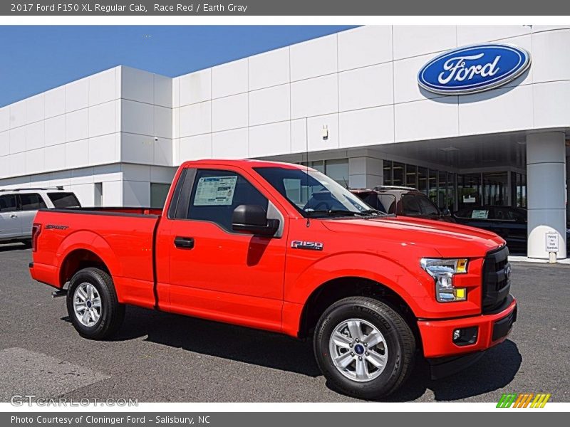Race Red / Earth Gray 2017 Ford F150 XL Regular Cab