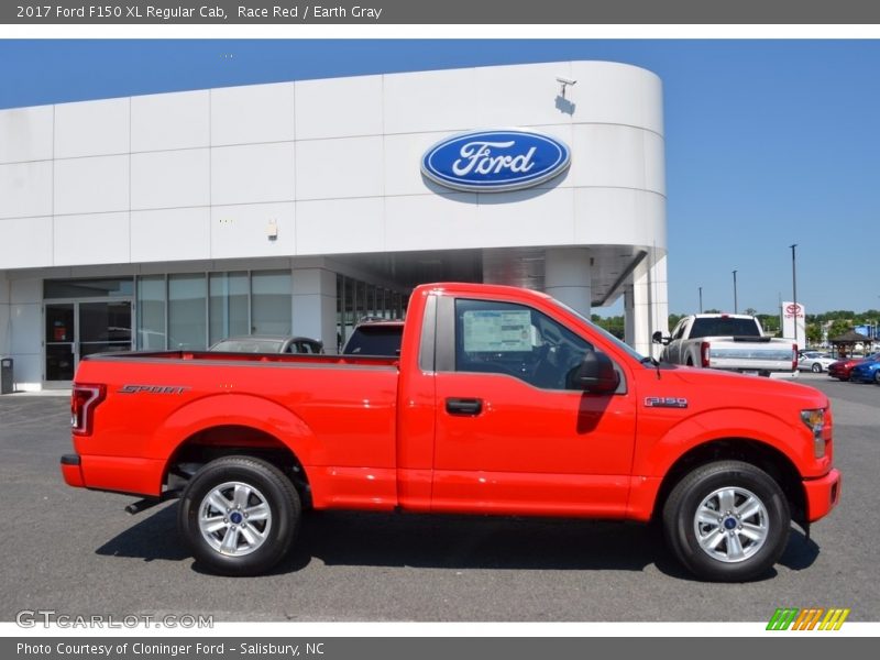 Race Red / Earth Gray 2017 Ford F150 XL Regular Cab